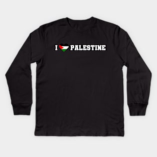 I love Palestine Kids Long Sleeve T-Shirt